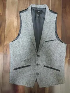 H&M グレー スーツベスト S