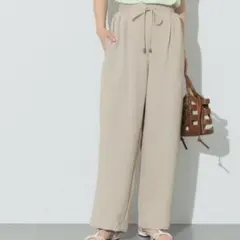 coca シボサテンライクイージーパンツ