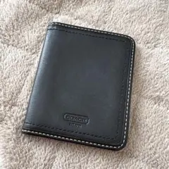 コーチ　coach 定期入れ　ブラック　レディース　メンズ