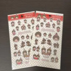 モンチッチ　ぷくっとシール　2枚セット　シル活　シール帳