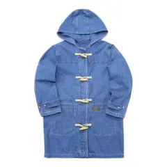 90s Denim&co デニム ダッフルコート 裏地ブランケット 取り外し可 90s Denim&co デニム ダッフルコート 裏地ブランケット 取り外し可
