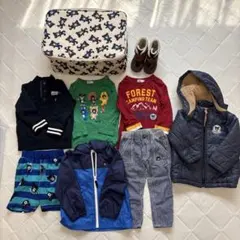 【10月限定価格】ミキハウス（DOUBLE.B）秋冬服セット 90.100cm