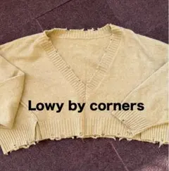 Lowy by Corners／コーナーズ　ドルマンショートニット　M