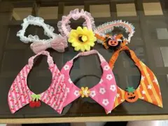 ハンドメイド わんちゃん用チョーカー6点セット