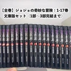 ジョジョの奇妙な冒険 文庫版 3セット ポストカード付 ジョジョの奇妙な冒険 8~17巻(第3部)セット (集英社文庫