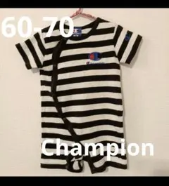 Champion チャンピオン ボーダーロンパース　60-70
