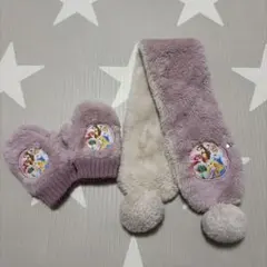 みゆう様専用！ディズニープリンセス マフラーとミトンセット