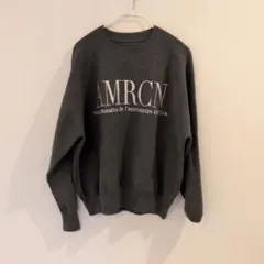 MICADEAL AMRCN ロゴ クルーネック スウェット グレーのサムネイル