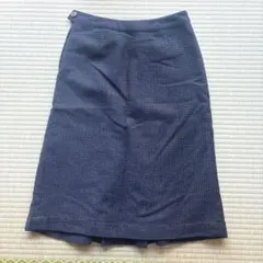 CROCODILE レディース タイトスカート ネイビー Lサイズ