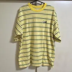 ★Discoat☆ランダムボーダーワンポイント刺繍リンガーTシャツのサムネイル