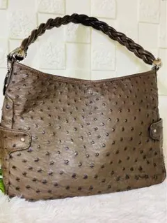 【美品】 HASI HATO オーストリッチ ハンドバック バック JRA