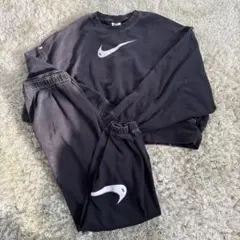 Nike ブラック スウェット　セットアップ 上M/下S