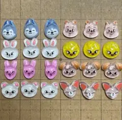 straykids skzoo ネイルパーツ 24個 デコ ネイルパーツ 各3個
