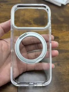 iPhone17proケース360°回転CD スタンドMagsafe 対応極透明