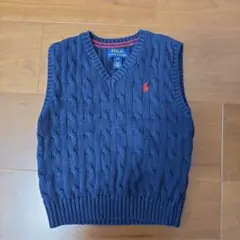 【M様専用】【美品】Polo Ralph Lauren ネイビー ベスト 3T