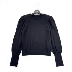 23年 フォクシーブティック CLAUDE カシミヤ ニット 38 ブラックのサムネイル