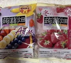 【限定品】蒟蒻畑 マンナンライフ あまおう苺　アサイーボール　各1袋のサムネイル