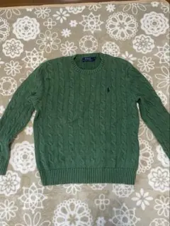 Polo Ralph Lauren ケーブルニットセーター M グリーン