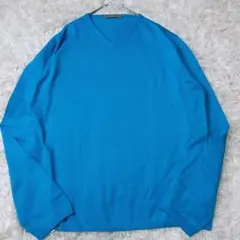 希少52サイズ✨CRUCIANI コットンVネックニット 17ゲージ