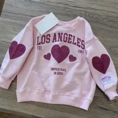 新品タグ付♡ ZARAベビー　トレーナー　ピンク　92cm キラキラ