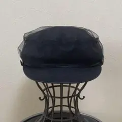 CA4la ブラックレースメッシュキャスケット