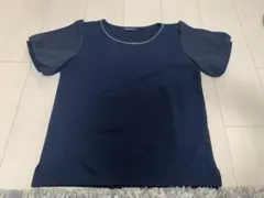 ネイビー 半袖 トップス Mサイズのサムネイル