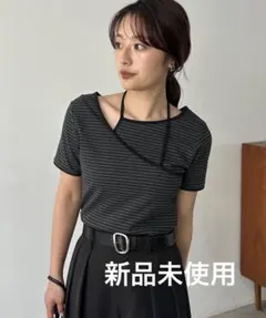 CAPRICIEUX LE'MAGE 【前後2WAY】アシメレイヤードボーダーTのサムネイル