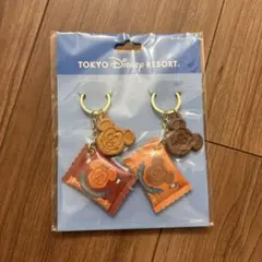 DISNEY RESORT ミッキー・ミニー ワッフルキーホルダー 2個