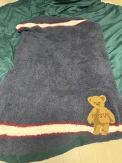 gelato Pique ジェラートピケ　クマモチーフ ブランケット ネイビー