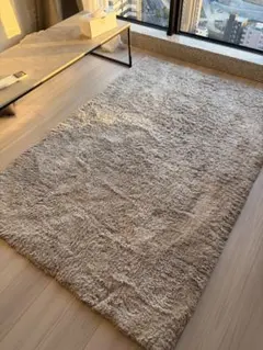 ニトリ ウサギラグSP 140×200cm モカ 長毛ラグ - メルカリ