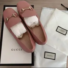 【美品】GUCCI ピンク ローファー パンプス