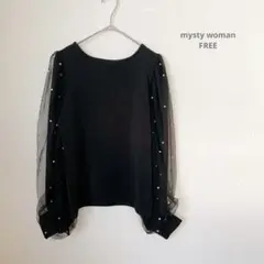 mysty woman パールシアースリーブプルオーバーFREEのサムネイル