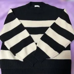 earth music&ecology ボーダー ニット フリーサイズ