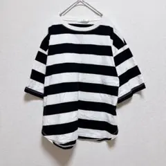ルコリ　Tシャツ　ボーダー　カットソー　トップス　シンプルのサムネイル