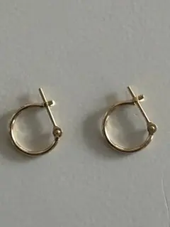 K18 フープピアス つけっぱなし 18金 ete agete 好きへ - メルカリ