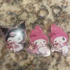 宇佐美　マイメロディ・クロミ・キーホルダー3個セット