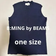 B:MING by BEAMS ネイビー ノースリーブ