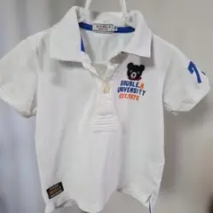 DOUBLE.B ポロシャツ 100 ホワイト