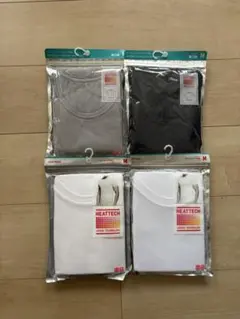 ★最安値★ユニクロ　ヒートテック　クルーネックT（半袖）M 4枚