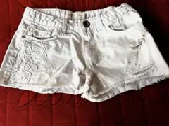 Zara Girls 花柄刺繍 ショートパンツ 120cm
