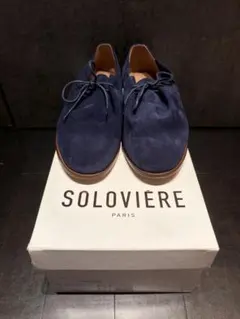 【美品】SOLOVIERE ネイビー スエードモカシンMATTHIEU 23cm 美品 SOLOVIERE レディース ネイビー スエードモカシンMATTHIEU - メルカリ