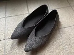 【超美品】GU ウォッシャブルニットフラットシューズ BLACKのサムネイル
