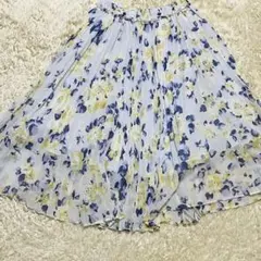 ✨美品✨ snidel 花柄 プリーツスカート 膝下丈 春夏フェミニン フリー