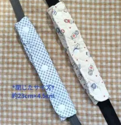 ハンドメイド *マトリョーシカ×ドット柄*リバーシブル 水筒肩紐カバー2個セットのサムネイル