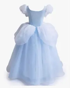 美品♡シンデレラ風ドレス♡4-5Y ティアラ、ネックレス付