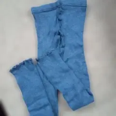 UNIQLOキッズレギンス 110cmリブ編み裾フリル レギンスマルチウォーマー