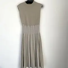 FRAY I.D ニットドッキングプリーツワンピース