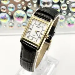 【美品】SEIKO　セイコー　レディース　腕時計　V115　ソーラー　純正ベルト