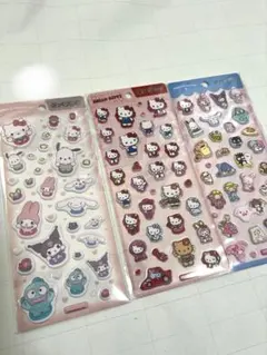 サンリオ　ぷっくりシール　3個セット