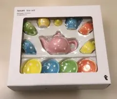 フライングタイガー　ミニチュアティーセット　パステルドットティーセット